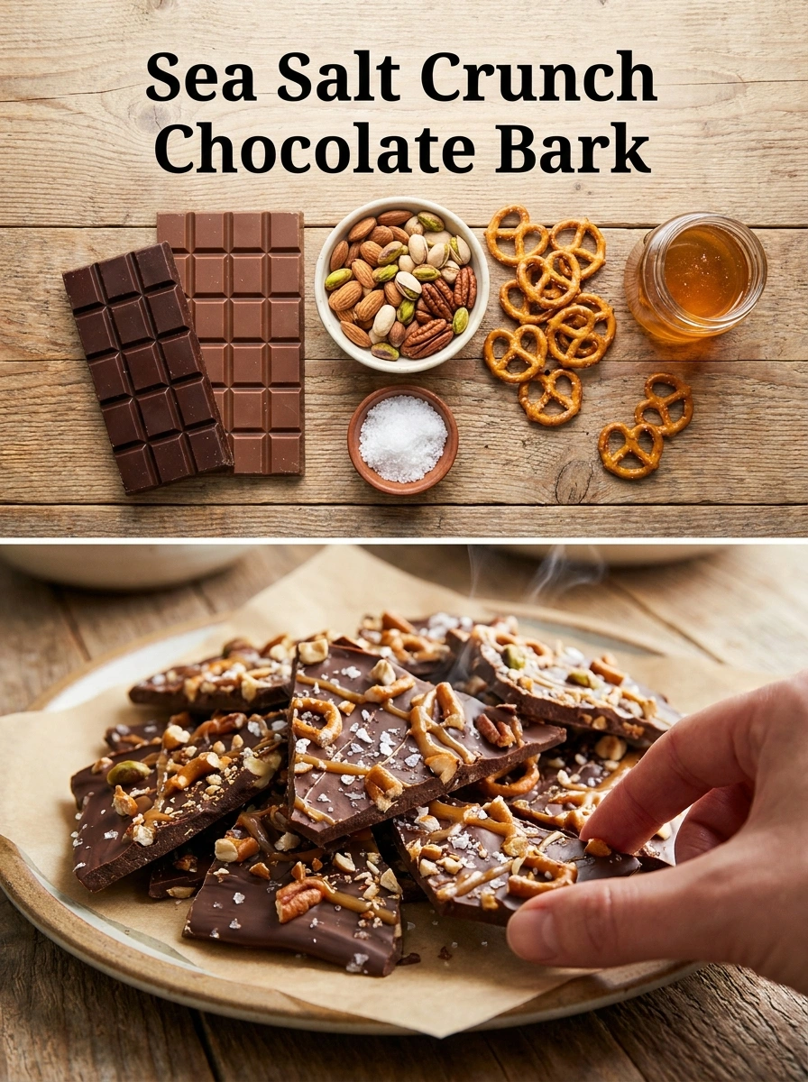 Sea Salt Crunch Chocolate Bark